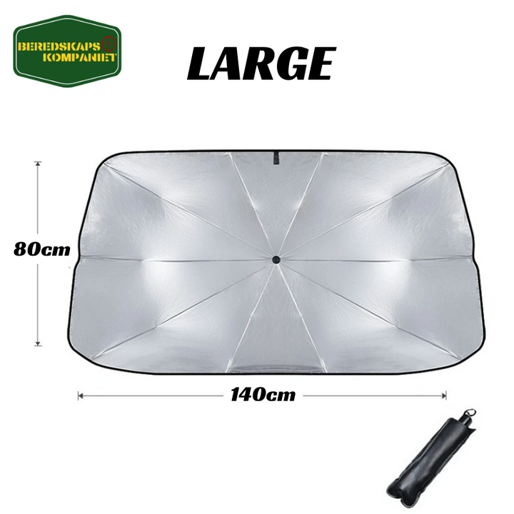 Solskydd framruta Large: 140 × 80 cm, med fodral
